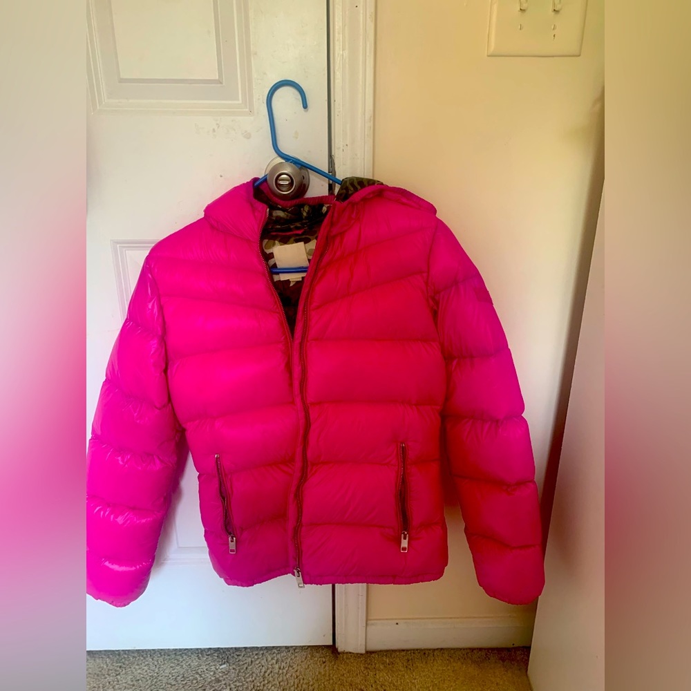 Hot Pink Puffer Coat